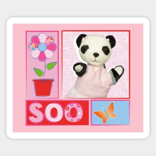 Sooty Soo Retro Floral Magnet